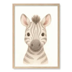 Animal Friends Zebra Childrens Wall Art Print by Profile Australia, a Prints for sale on Style Sourcebook