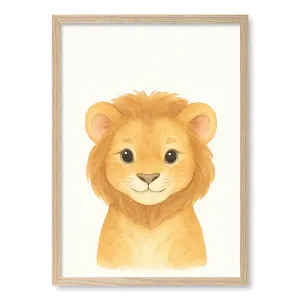 Animal Friends Lion Childrens Wall Art Print by Profile Australia, a Prints for sale on Style Sourcebook