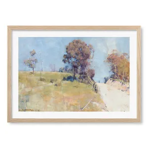 Sunlight (Cutting on a Hot Road) - Arthur Streeton Art Print by Profile Australia, a Prints for sale on Style Sourcebook