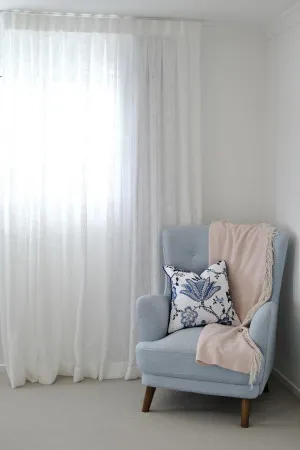 Sheer Essentials Noosa White Swatch by DrapeCo, a Curtains for sale on Style Sourcebook
