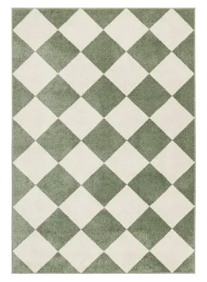 Sidney Green Harlequin Rug by Miss Amara, a Kids Rugs for sale on Style Sourcebook