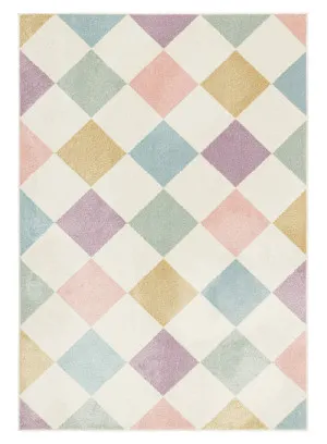 Leontine Multi Coloured Harlequin Rug by Miss Amara, a Kids Rugs for sale on Style Sourcebook