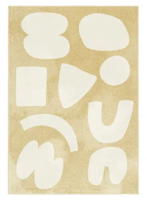 Codizar Yellow Organic Shapes Rug by Miss Amara, a Kids Rugs for sale on Style Sourcebook