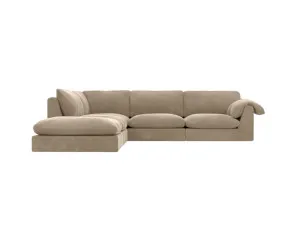 Ludlow Muse Soft Brown Sofa - 5 Seater LAF Terminal by James Lane, a Sofas for sale on Style Sourcebook