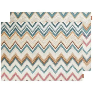 Missoni Happy 100 Zigzag Placemat 35x48 2 Pieces 8053147529745 by Missoni, a Tableware for sale on Style Sourcebook