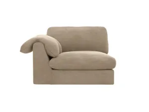 Ludlow Muse Soft Brown Left Arm Facing Chair Module by James Lane, a Sofas for sale on Style Sourcebook