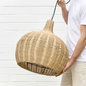 Dawn Gerroa Natural Rattan Hanging Light for Coastal or Scandinavian Home Decor by Dawn, a Spotlights for sale on Style Sourcebook