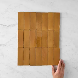 Noosa Gloss Zellige Honey Subway Tile by TileCloud, Honey/Ambler Color by TileCloud, a Subway Tiles for sale on Style Sourcebook