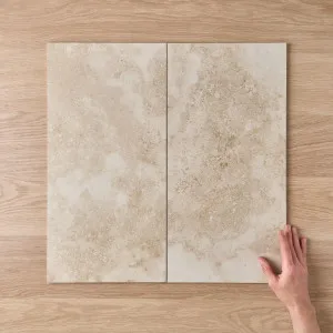 Byron Travertine Look Sand Matte Tile by TileCloud, Home Decor by TileCloud, a Stone Look Tiles for sale on Style Sourcebook