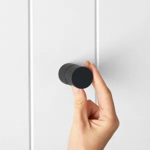 Shower Door Handle Matte Black by Yabby, for Bathroom Use, Matte Black Finish by Yabby, a Shower Screens & Enclosures for sale on Style Sourcebook