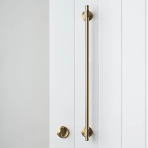 Front Door Double Side Pull Handle with Lock Set in Brushed Brass by Yabby by Yabby, a Door Hardware for sale on Style Sourcebook