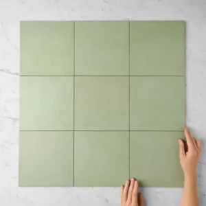 Bronte Square Sage Tile by TileCloud, Porcelain, Handmade Look, Rustic and Unique Appearance by TileCloud, a Porcelain Tiles for sale on Style Sourcebook