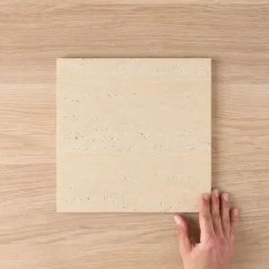 Kirribilli Travertine Look Sand Matte Tile by TileCloud, 300x300mm by TileCloud, a Stone Look Tiles for sale on Style Sourcebook