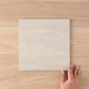 Kirribilli Travertine Look Beige Matte Tile by TileCloud, 300x300mm Square Format by TileCloud, a Stone Look Tiles for sale on Style Sourcebook