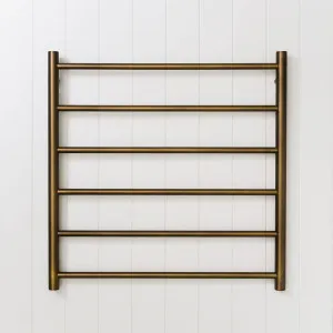 Heated Towel Ladder Antique Brass by Yabby - 6 Rails, Stainless Steel, Heated by Yabby, a Towel Rails for sale on Style Sourcebook