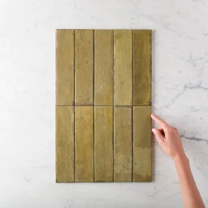 Richmond Gloss Subway Olive Tile by TileCloud, Olive Color by TileCloud, a Subway Tiles for sale on Style Sourcebook