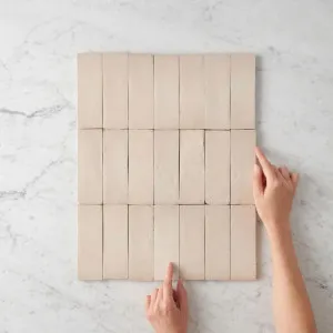 Noosa Gloss Zellige Taupe Subway Tile by TileCloud, Taupe Finish, Handmade by TileCloud, a Subway Tiles for sale on Style Sourcebook