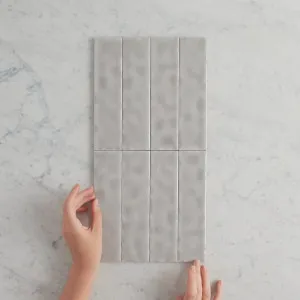 Grey Mini Subway Tile by TileCloud, Gloss Finish, Home Decor by TileCloud, a Subway Tiles for sale on Style Sourcebook