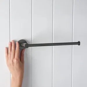 Sydney Hand Towel Holder Gunmetal by Yabby, Gunmetal Color, Bathroom Accessory by Yabby, a Towel Rails for sale on Style Sourcebook