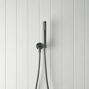 Yabby Straight Shower Hose + Sprayer, Gunmetal, Handheld Shower with Wall-Mounted Bracket, Bathroom Accessory by Yabby, a Shower Heads & Mixers for sale on Style Sourcebook