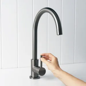 Yabby Round Kitchen Mixer Gunmetal - 360-Degree Swivel Spout, Single Lever Control, Gunmetal Finish, Kitchen Tapware by Yabby, a Bathroom Taps & Mixers for sale on Style Sourcebook