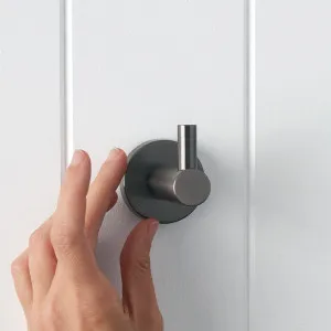 Robe Hook Gunmetal by Yabby, Gunmetal Color, Bathroom Accessory by Yabby, a Shelves & Hooks for sale on Style Sourcebook