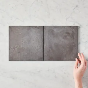 Black Encaustic Look Square Tile for Shelving, Black, TileCloud by TileCloud, a Encaustic Tiles for sale on Style Sourcebook