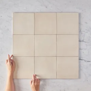 Tamarama Cream Square Tile by TileCloud by TileCloud, a Porcelain Tiles for sale on Style Sourcebook