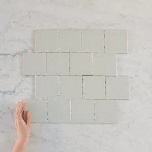 Newport Matte Sage Small Square Tile by TileCloud, Home Decor by TileCloud, a Porcelain Tiles for sale on Style Sourcebook
