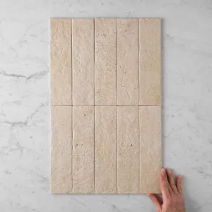 Thirroul Travertine Look Matte Subway Tile by TileCloud, Porcelain Tile for Home Decor by TileCloud, a Subway Tiles for sale on Style Sourcebook