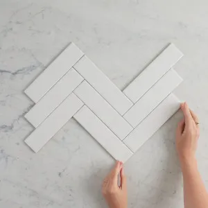 Newport Matte Mini Subway White Tile by TileCloud by TileCloud, a Subway Tiles for sale on Style Sourcebook