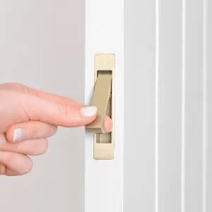 Yabby Concealed Hook Pull Handle, Warm Brushed Nickel, Smooth Operation, Sliding Door Hardware by Yabby, a Door Hardware for sale on Style Sourcebook