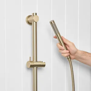 Straight Hand Shower + Adjustable Rail in Warm Brushed Nickel by Yabby by Yabby, a Shower Heads & Mixers for sale on Style Sourcebook