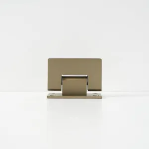 Yabby Glass to Wall Shower Hinge in Warm Brushed Nickel for Bathroom Accessories by Yabby, a Shower Screens & Enclosures for sale on Style Sourcebook
