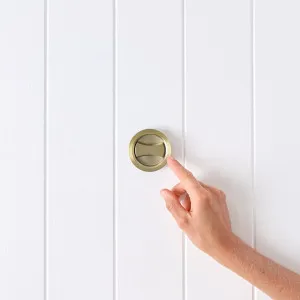 Yabby Sliding Door Lock, Warm Brushed Nickel, Coin Operated Emergency Release by Yabby, a Door Hardware for sale on Style Sourcebook