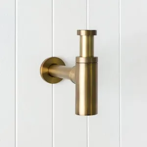 Basin Bottle Trap Antique Brass for Bathroom Accessories by Yabby by Yabby, a Traps & Wastes for sale on Style Sourcebook