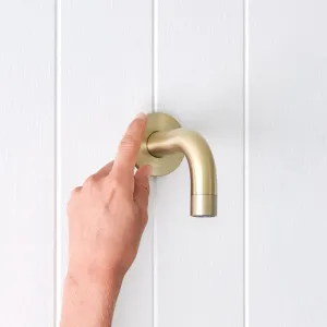 Sydney Short Wall Spout in Warm Brushed Nickel by Yabby by Yabby, a Bathroom Taps & Mixers for sale on Style Sourcebook