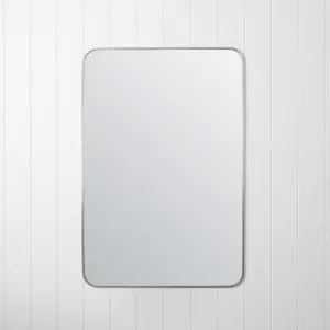 Rectangular Mirror Warm Brushed Nickel by Yabby, Wall Mount, Greyed Metallic Finish by Yabby, a Mirrors for sale on Style Sourcebook