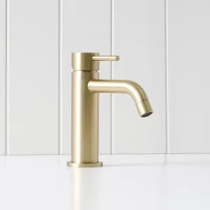 Sydney Short Basin Mixer in Warm Brushed Nickel by Yabby by Yabby, a Bathroom Taps & Mixers for sale on Style Sourcebook