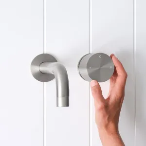 Sydney Wall Spout + Progressive Mixer Stainless Steel by Yabby by Yabby, a Bathroom Taps & Mixers for sale on Style Sourcebook