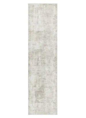 Valerie Ivory and Grey Distressed Tribal Runner Rug by Miss Amara, a Persian Rugs for sale on Style Sourcebook
