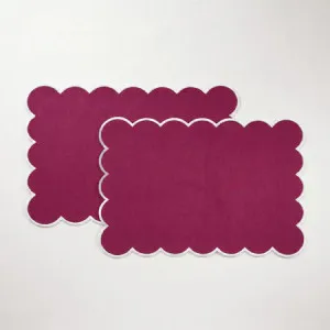 Cucina Placemat Twin Pack - 100% Cotton, Rouge - Canningvale by Canningvale_Cucina, a Sheets for sale on Style Sourcebook