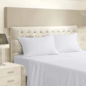 Eco Touch Cotton Sheet Set 50cm Drop White by Bambi, a Sheets for sale on Style Sourcebook