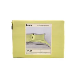 Haven Lime Sheet Set by Kas Australia, a Sheets for sale on Style Sourcebook
