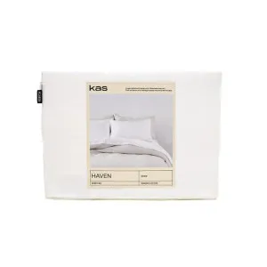 Haven White Sheet Set by Kas Australia, a Sheets for sale on Style Sourcebook