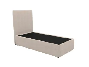 Valor Leo Bed Boucle Pumice King Single by James Lane, a Beds & Bed Frames for sale on Style Sourcebook