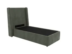 Wing Leo Bed Tribute Dark Jade King Single by James Lane, a Beds & Bed Frames for sale on Style Sourcebook