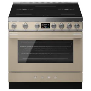 Smeg 90cm Portofino Induction Pyrolytic Freestanding Oven Moonlight CPF90I1PML2 by Smeg, a Cooktops for sale on Style Sourcebook