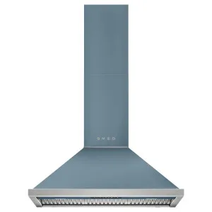 Smeg 90cm Portofino Decorative Wall Rangehood Storm Blue KCU94SBM by Smeg, a Rangehoods for sale on Style Sourcebook