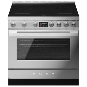 Smeg 90cm Portofino Induction Pyrolytic Freestanding Oven Stainless Steel CPF90I1PX2 by Smeg, a Cooktops for sale on Style Sourcebook